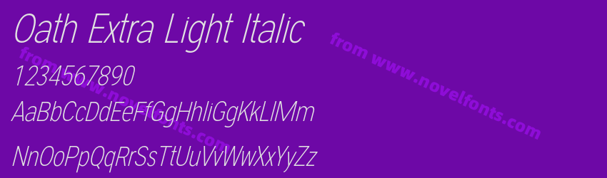 Oath Extra Light ItalicPreview Oath Extra Light ItalicPreview
