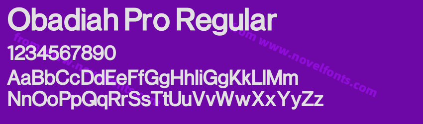 Obadiah Pro RegularPreview Obadiah Pro RegularPreview