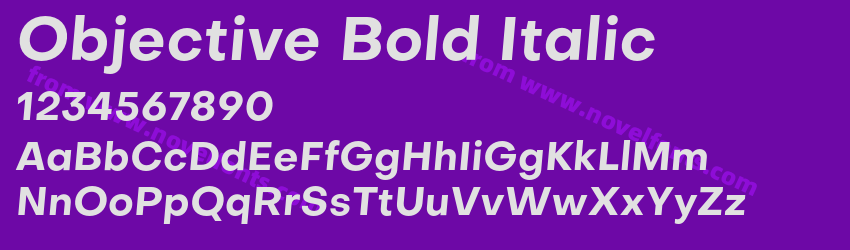 Objective Bold ItalicPreview Objective Bold ItalicPreview