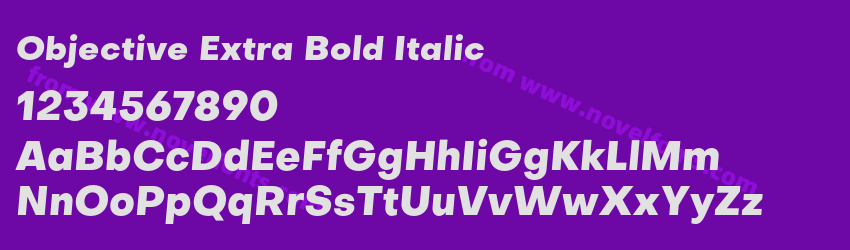 Objective Extra Bold ItalicPreview Objective Extra Bold ItalicPreview