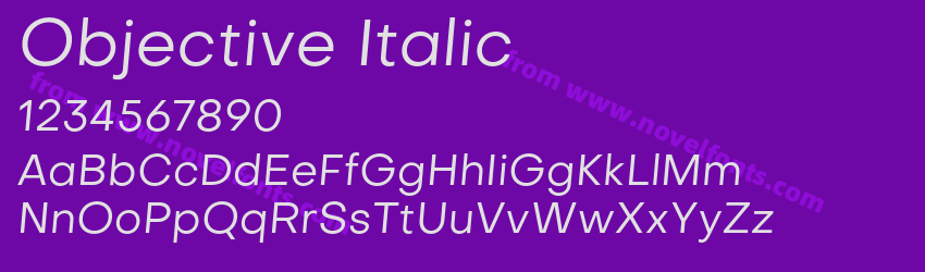 Objective ItalicPreview Objective ItalicPreview