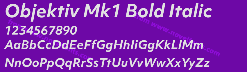 Objektiv Mk1 Bold ItalicPreview Objektiv Mk1 Bold ItalicPreview
