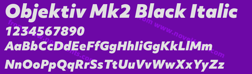Objektiv Mk2 Black ItalicPreview Objektiv Mk2 Black ItalicPreview