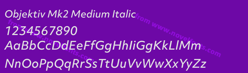 Objektiv Mk2 Medium ItalicPreview Objektiv Mk2 Medium ItalicPreview
