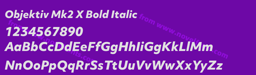 Objektiv Mk2 X Bold ItalicPreview Objektiv Mk2 X Bold ItalicPreview