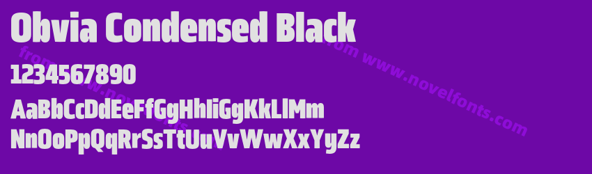 Obvia Condensed BlackPreview Obvia Condensed BlackPreview