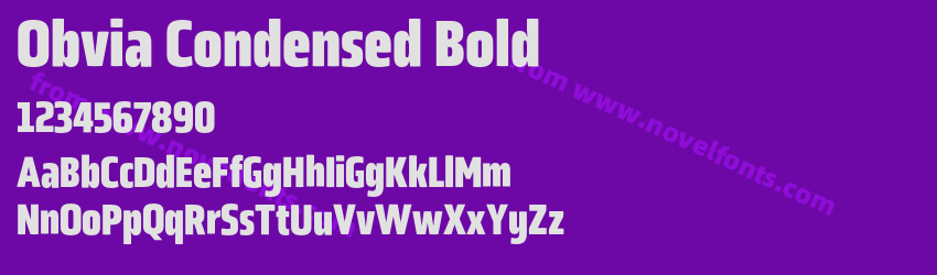 Obvia Condensed BoldPreview Obvia Condensed BoldPreview