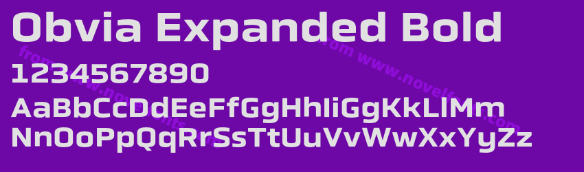 Obvia Expanded BoldPreview Obvia Expanded BoldPreview