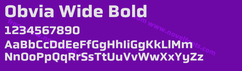 Obvia Wide BoldPreview Obvia Wide BoldPreview