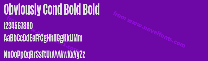 Obviously Cond Bold BoldPreview Obviously Cond Bold BoldPreview