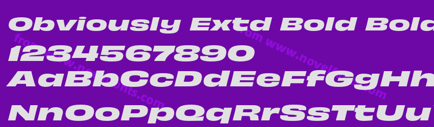 Obviously Extd Bold Bold ItalicPreview Obviously Extd Bold Bold ItalicPreview