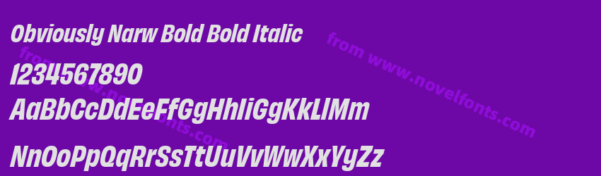 Obviously Narw Bold Bold ItalicPreview Obviously Narw Bold Bold ItalicPreview