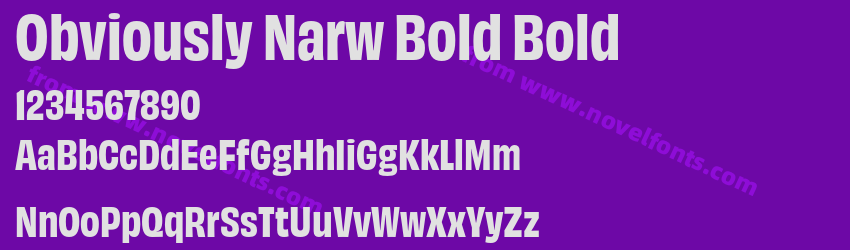 Obviously Narw Bold BoldPreview Obviously Narw Bold BoldPreview