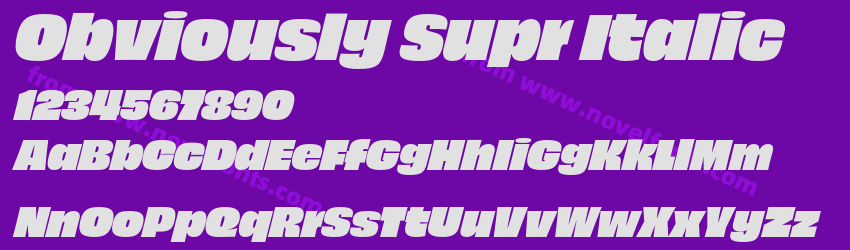 Obviously Supr ItalicPreview Obviously Supr ItalicPreview