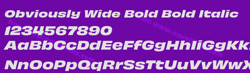 Obviously Wide Bold Bold ItalicPreview Obviously Wide Bold Bold ItalicPreview
