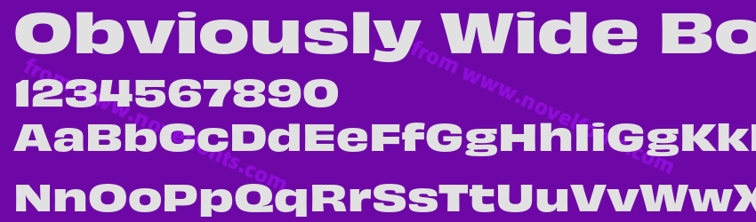 Obviously Wide BoldPreview Obviously Wide BoldPreview