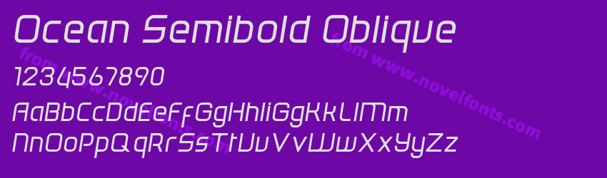 Ocean Semibold ObliquePreview Ocean Semibold ObliquePreview