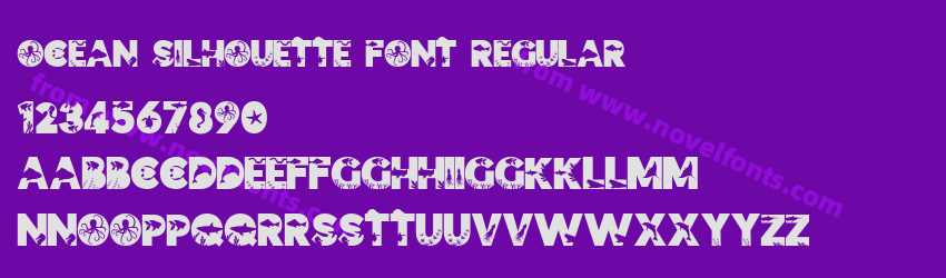 Ocean Silhouette Font RegularPreview Ocean Silhouette Font RegularPreview