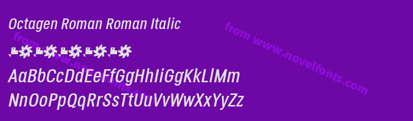 Octagen Roman Roman ItalicPreview Octagen Roman Roman ItalicPreview