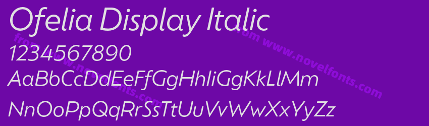Ofelia Display ItalicPreview Ofelia Display ItalicPreview