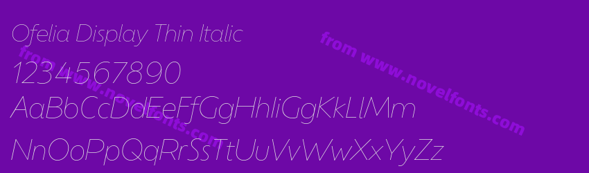 Ofelia Display Thin ItalicPreview Ofelia Display Thin ItalicPreview