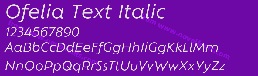 Ofelia Text ItalicPreview Ofelia Text ItalicPreview