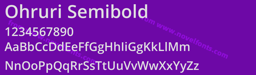 Ohruri SemiboldPreview Ohruri SemiboldPreview