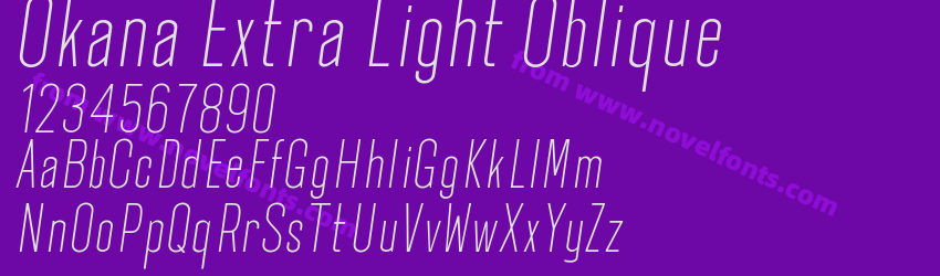Okana Extra Light ObliquePreview Okana Extra Light ObliquePreview