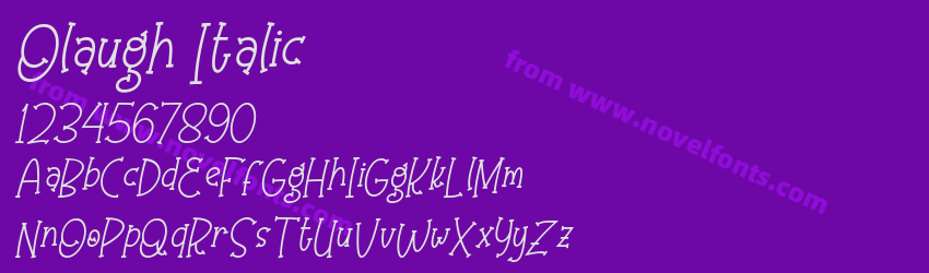 Olaugh ItalicPreview Olaugh ItalicPreview