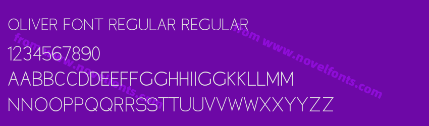 Oliver Font Regular RegularPreview Oliver Font Regular RegularPreview