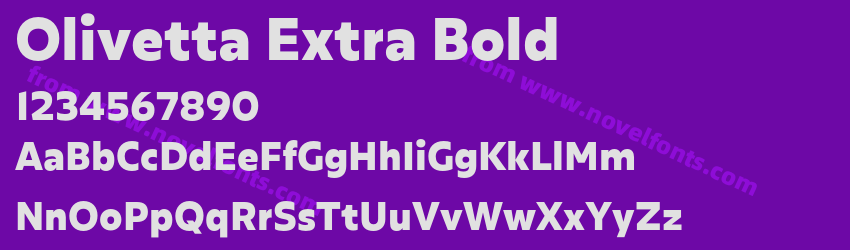 Olivetta Extra BoldPreview Olivetta Extra BoldPreview
