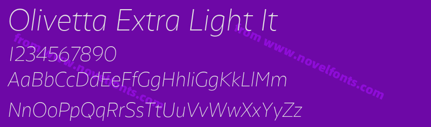 Olivetta Extra Light ItPreview Olivetta Extra Light ItPreview