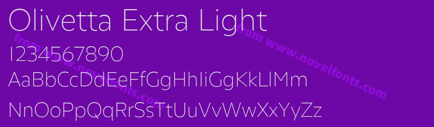 Olivetta Extra LightPreview Olivetta Extra LightPreview