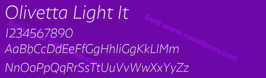 Olivetta Light ItPreview Olivetta Light ItPreview