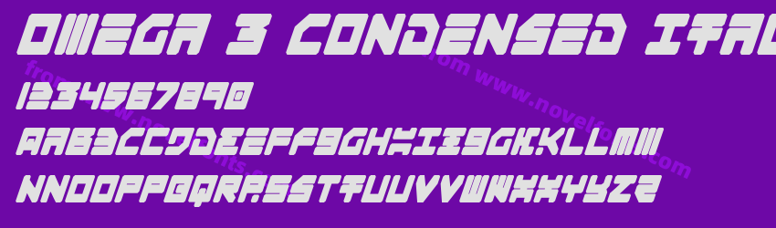 Omega 3 Condensed ItalicPreview Omega 3 Condensed ItalicPreview