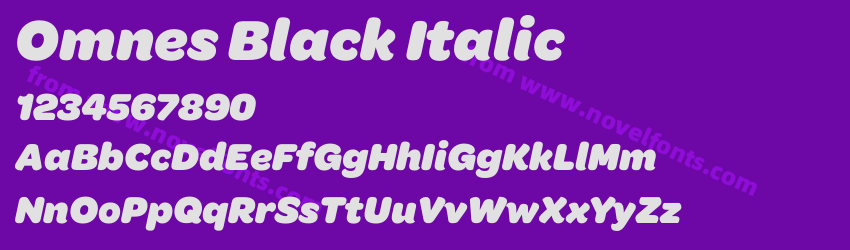 Omnes Black ItalicPreview Omnes Black ItalicPreview