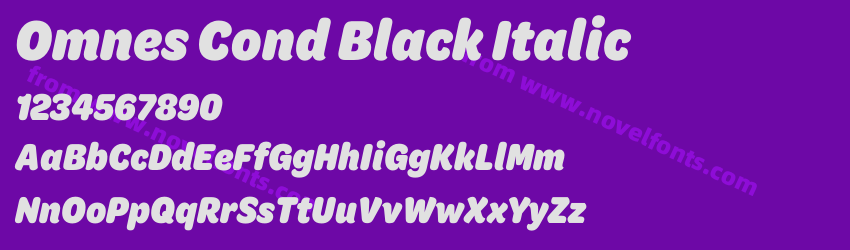 Omnes Cond Black ItalicPreview Omnes Cond Black ItalicPreview