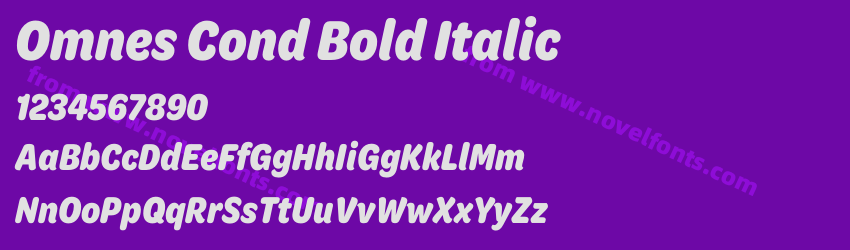 Omnes Cond Bold ItalicPreview Omnes Cond Bold ItalicPreview