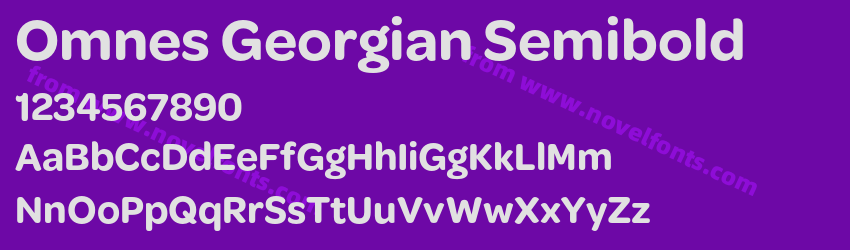 Omnes Georgian SemiboldPreview Omnes Georgian SemiboldPreview