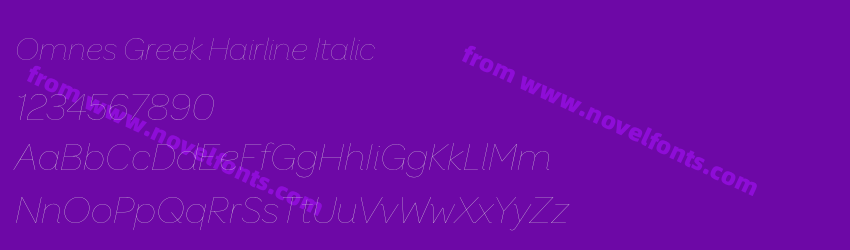 Omnes Greek Hairline ItalicPreview Omnes Greek Hairline ItalicPreview