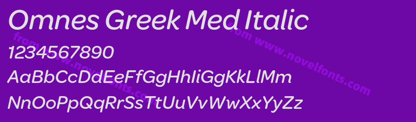 Omnes Greek Med ItalicPreview Omnes Greek Med ItalicPreview