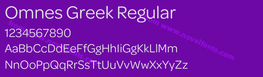 Omnes Greek RegularPreview Omnes Greek RegularPreview