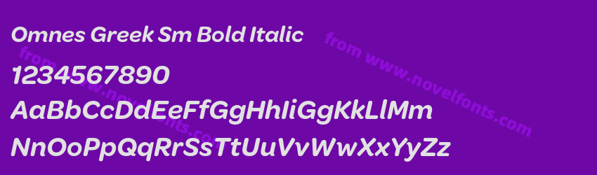 Omnes Greek Sm Bold ItalicPreview Omnes Greek Sm Bold ItalicPreview