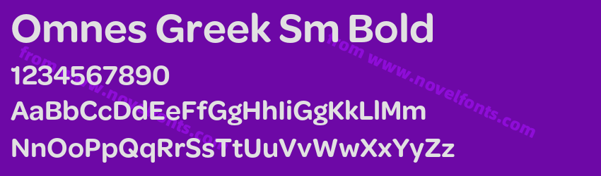 Omnes Greek Sm BoldPreview Omnes Greek Sm BoldPreview
