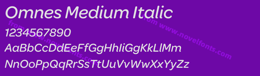 Omnes Medium ItalicPreview Omnes Medium ItalicPreview