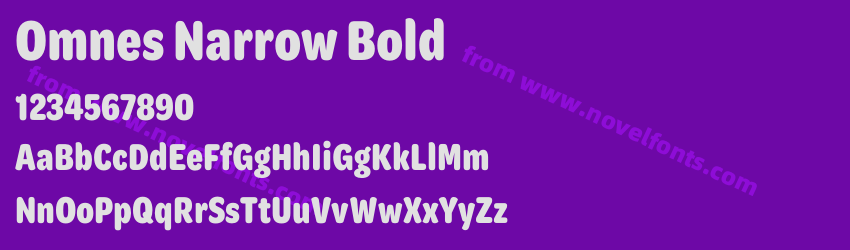 Omnes Narrow BoldPreview Omnes Narrow BoldPreview