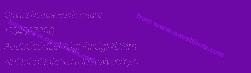 Omnes Narrow Hairline ItalicPreview Omnes Narrow Hairline ItalicPreview