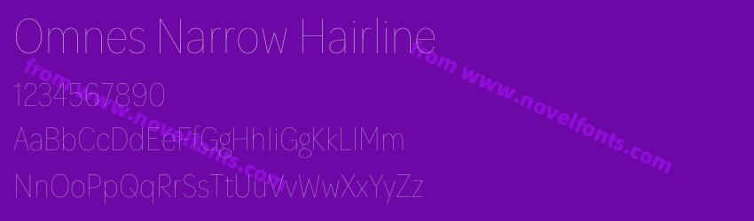 Omnes Narrow HairlinePreview Omnes Narrow HairlinePreview