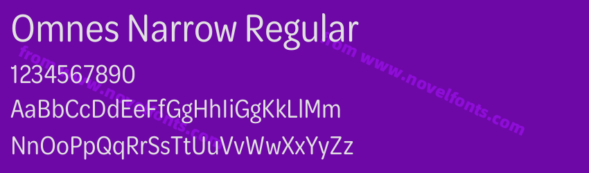 Omnes Narrow RegularPreview Omnes Narrow RegularPreview