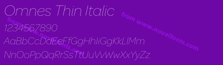 Omnes Thin ItalicPreview Omnes Thin ItalicPreview